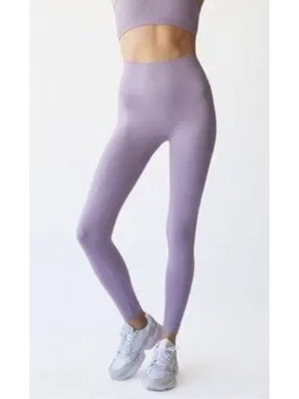 SET ACTIVE Sculptflex Yoga Activewear Leggings in Light Lilac Medium Workout Gym